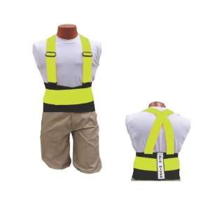  Back EZE Belt w/suspenders / safety green / XL