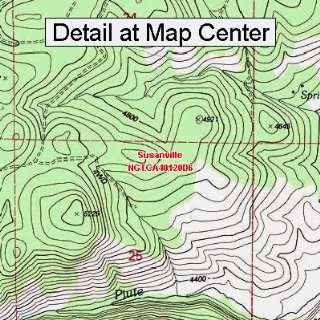  USGS Topographic Quadrangle Map   Susanville, California 