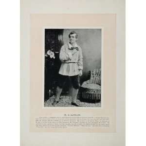  1894 Theater Actors W. J. Scanlan Molly Fuller Hallen 