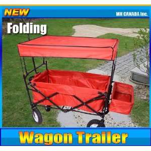 Folding Wagon trailer Collapsible Carts and Stands Cargo 