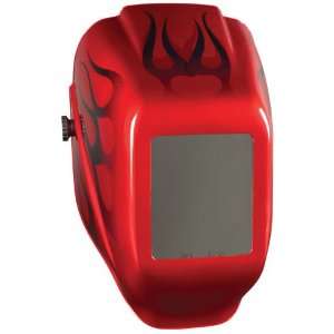 Jackson Halo X Red Flame Welding Helmet   Professional Variable Filter