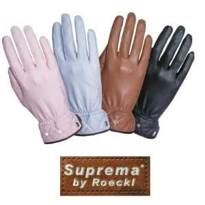  Roeckl Suprema Glove with Swarovski Accents Hazelnut, 6.5 