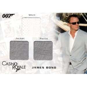 James Bond in Motion   James Bonds Shirt, Jacket & Pants Costume Card 