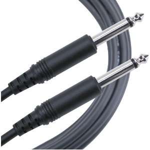   PP 01 1/4 to 1/4 Unbalanced Patch Cable 1 foot Musical Instruments