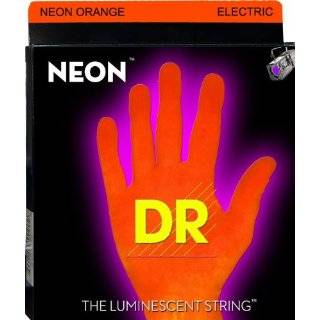 DR Strings NEON HiDef Orange SuperStrings Medium Electric Guitar 