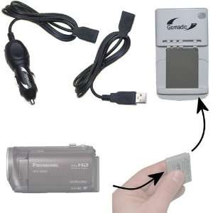 External Battery Charging Kit for the Panasonic HDC SD80 Camcorder 