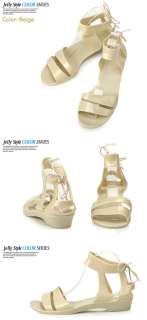 New Womens Aqua Summer Jelly Lovely Ankle Strap Sandals Heels Beige US 