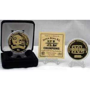  Pittsburgh Steelers Super Bowl Xl Champion 24 KT Gold 