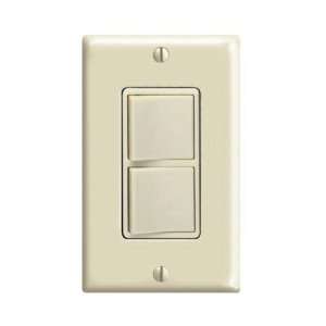    Leviton Dual Decora Rocker Switches With Wall Plate (C21 05679 00I