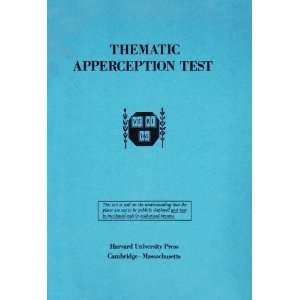    Thematic Apperception Test [Hardcover] Henry A. Murray M.D. Books