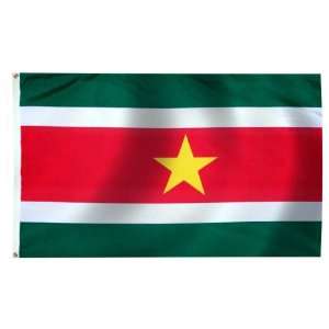  Suriname Flag 2X3 Foot Nylon Patio, Lawn & Garden