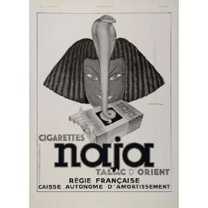   Original Ad French Cigarette Naja Cobra Dransy   Original Print Ad