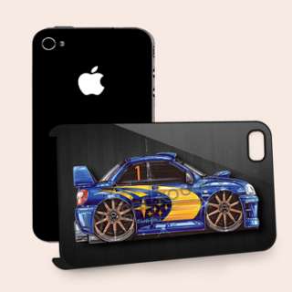Subaru Impreza Rally Koolart iPhone 4 / 4S Black Hard Case Cover 