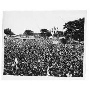  Crowd,President Sukarno,1901 70,Makassar,Indonesia,1962 