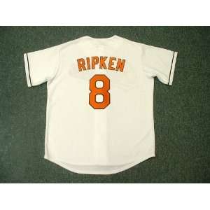 CAL RIPKEN Jr. Baltimore Orioles 2001 Majestic Home Throwback Baseball 