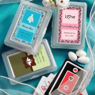 100 Personalized Deck Of Playing Cards Wedding Favors  