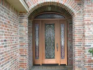  leaded glass entry door system wood is mahogany construction 