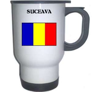  Romania   SUCEAVA White Stainless Steel Mug Everything 