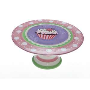   International Cupcake Pedestal Cake Plate, 10 Inch