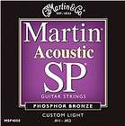 sets Martin MSP4050 Phosphor Bronze Custom Light Acou