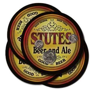 STUTES Family Name Beer & Ale Coasters 