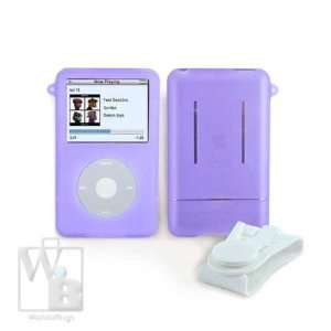 com Kroo Apple iPod Video Accessory Skin w/Clip   Purple   Clearance 