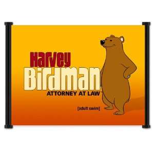 Harvey Birdman (TV) Show Fabric Wall Scroll Poster (21x 16) Inches