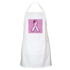  Apron White Breast Cancer Pink Ribbon 