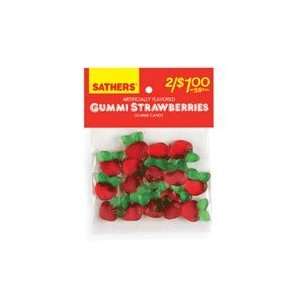  Sathers Gummi Strawberries Candy   2.5 Oz/Pack 12 Packs 