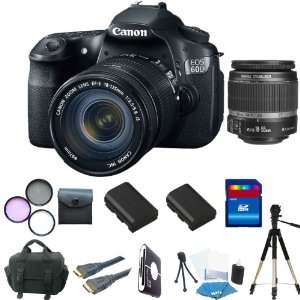  Canon EOS 60D DSLR Camera Kit with Canon EF S 18 55mm f/3 