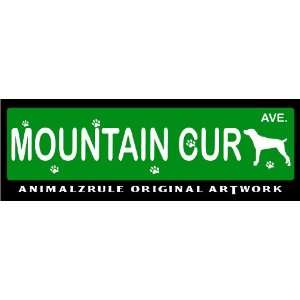 MOUNTAIN CUR~HIGH QUALITY ALUMINUM STREET SIGN~