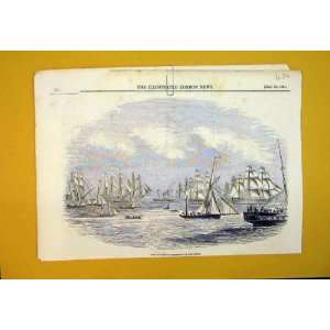   1845 Majesty Queen Experimental Squadron Sailing Ship