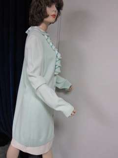 St John Knit COLLECTION Mint White NWT DRESS COAT 6 8  