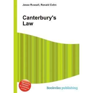  Canterburys Law Ronald Cohn Jesse Russell Books