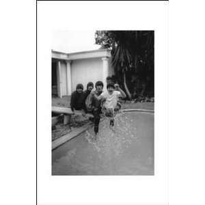 Beatles On Diving Board by Collection P. Size 11 inches width by 17 