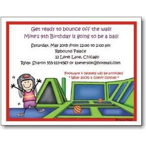  Pen At Hand Stick Figures   Invitations   Bounce   Girl 