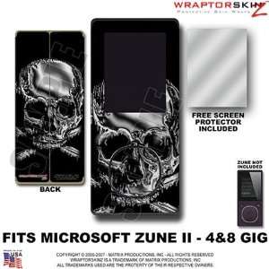  Chrome Skulls on Black WraptorSkinz Skin and Screen Protector 