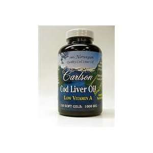  Carlson Labs   Cod Liver Oil Low Vitamin A   150 gels 