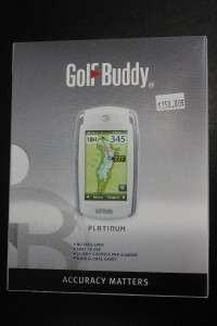 Golf Buddy Platinum II GPS White Color 2012 Brand New  