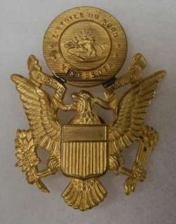 ORIGINAL WW2 VINTAGE U.S. ARMY MINNESOTA STATE GUARD OFFICER CAP BADGE 