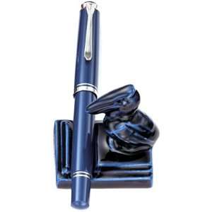  Pelikan Souveran 605 Dark Blue w/ Rest Rollerball Pen 