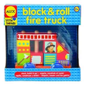  Alex Block and Roll   Fire Truck Toys & Games