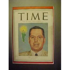 Juan D. Peron November 27, 1944 Time Magazine Professionally Matted 