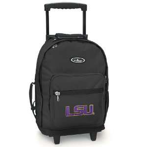 com LSU Tigers Rolling Backpack LSU   Wheeled Travel or School Carry 