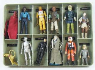 Vintage Star Wars Case & Lot of 24 Action Figures  