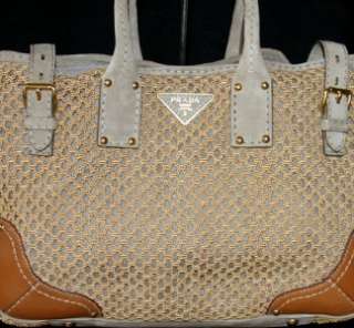 New $1.6K Prada Rete Tote Handbag Bag Purse Authentic NWT  