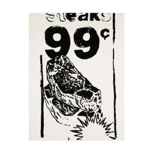  Steaks, 99 cents, c.1985 86 Giclee Poster Print by Andy 