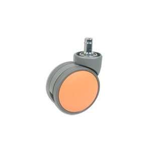 Cool Casters   Grey Caster with Orange Finish   Item #400 75 GY OR FR 