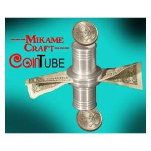 Coin Tube Deluxe Mikame Closeup Dollar Bill Magic Trick
