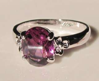 white gold platedï¼amethyst ï¼engagement ring  